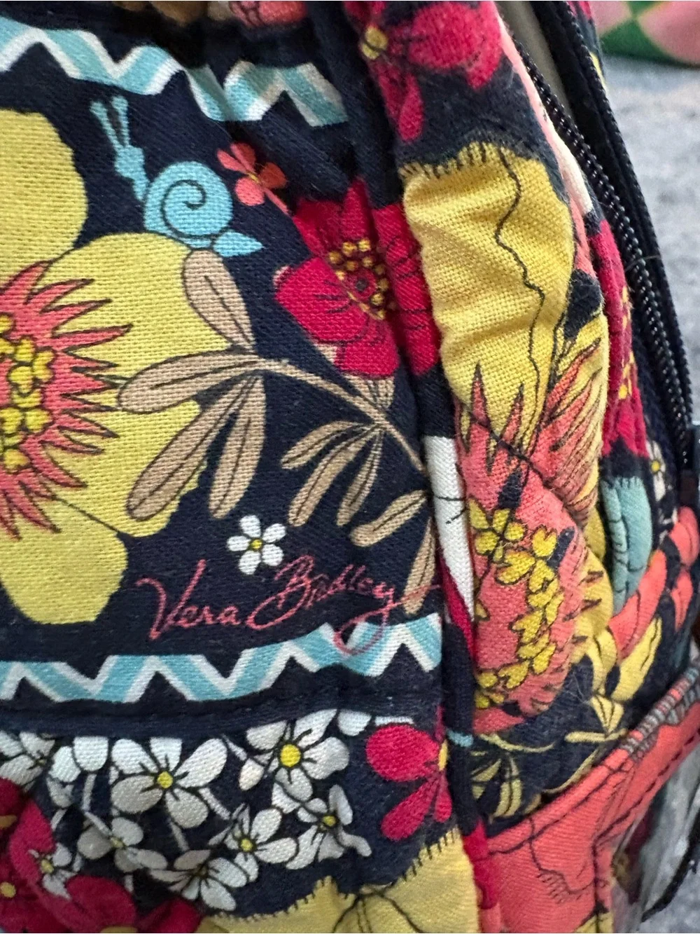 Vera Bradley Large Cosmetic Case - Retired Print “Happy Snails”